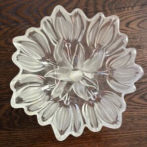 Mikasa, satin frosted tulip footed bowl 7”
